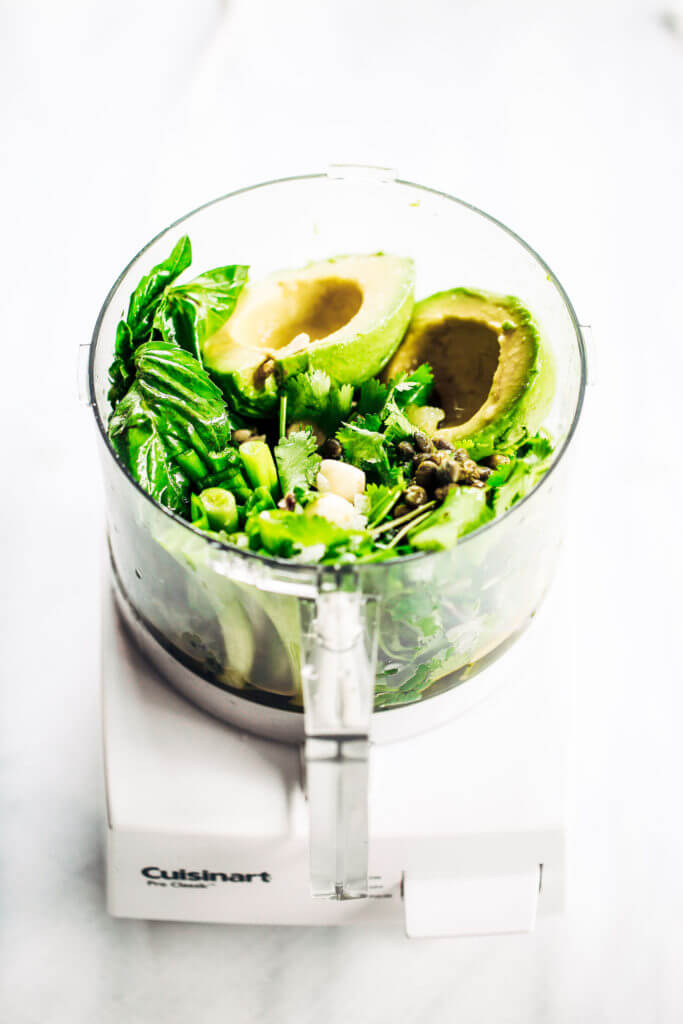 Calling all green goddess lovers!!! Pair this creamy avocado green goddess sauce with any salad, chips, or veggie sticks! Perfect for adding loads of flavor and creamy factor! Paleo, dairy free, whole30. Easy whole30 dinner recipes. Whole30 recipes. Whole30 lunch. Whole30 meal planning. Whole30 meal prep. Healthy paleo meals. Healthy Whole30 recipes. Easy Whole30 recipes. Easy whole30 dinner recipes.