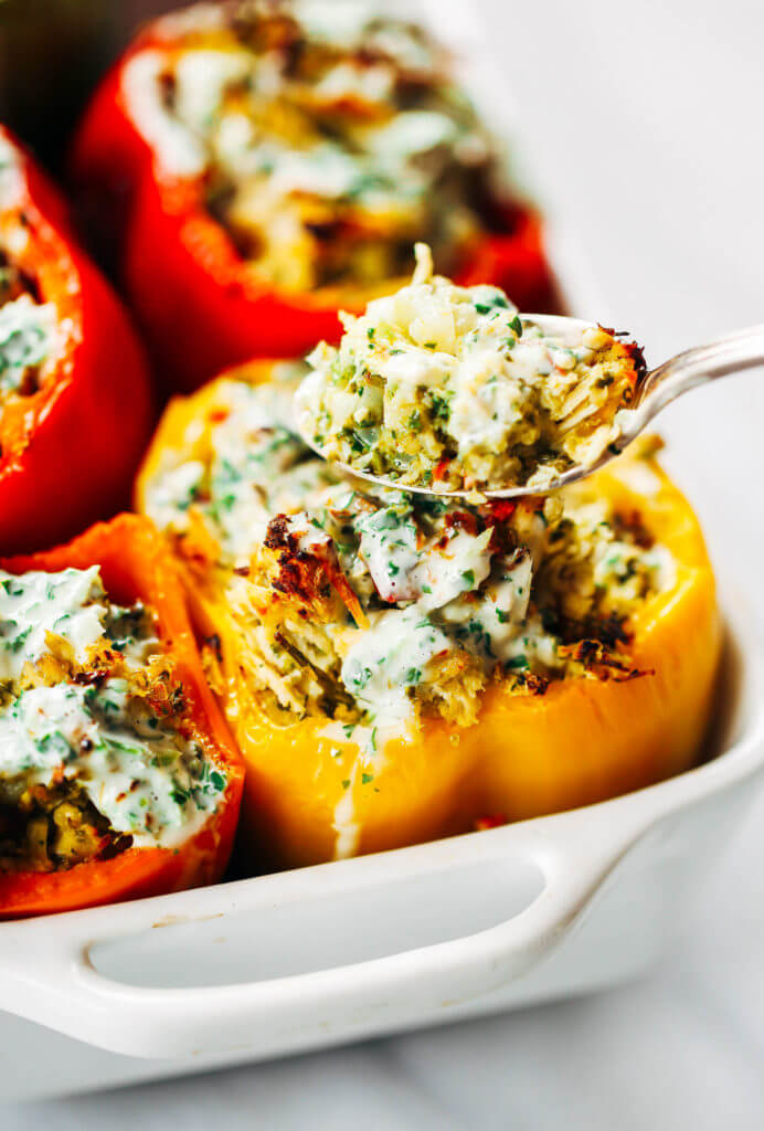 Chicken Ranch Paleo Whole30 Stuffed Peppers Paleo Gluten Free Eats