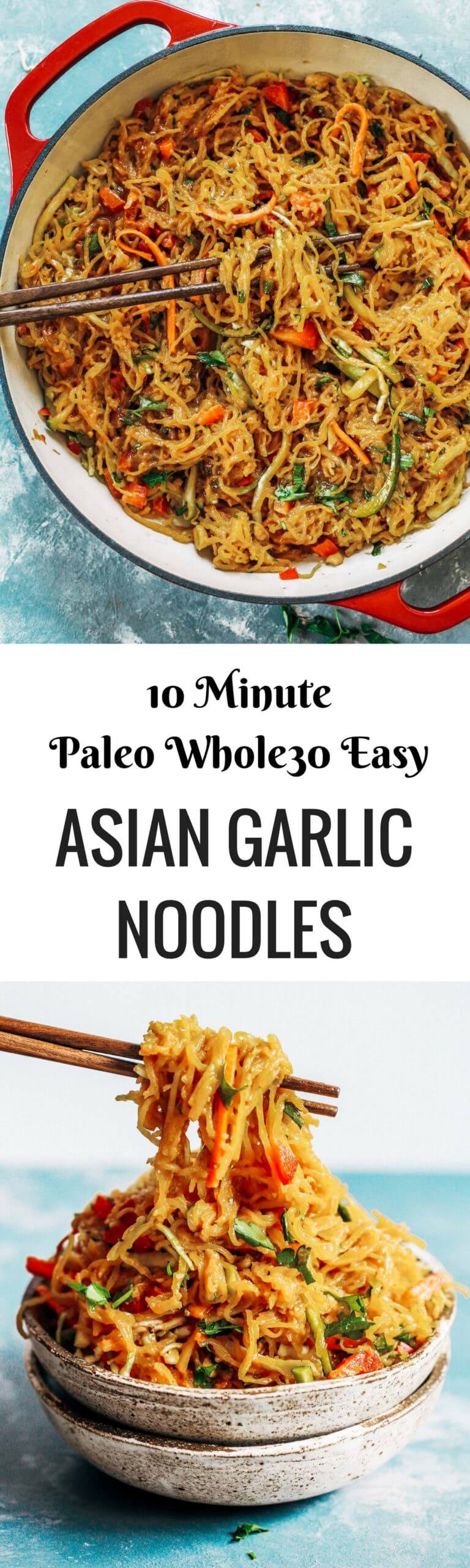 Best Asian Garlic Paleo Whole30 Noodles Paleo Gluten Free