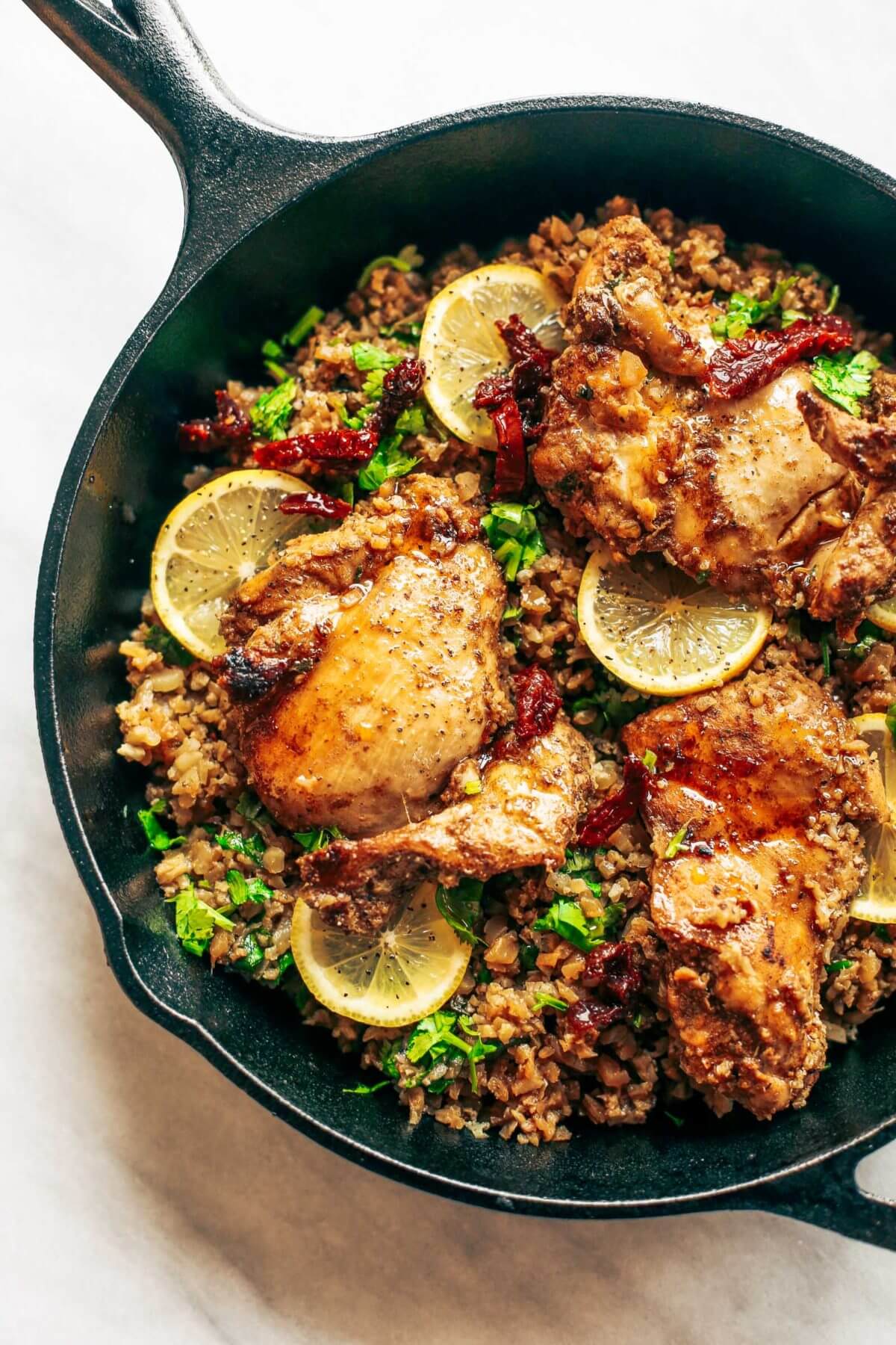 Whole30 Spanish Chicken And Cauliflower Rice Paleo Gluten Free