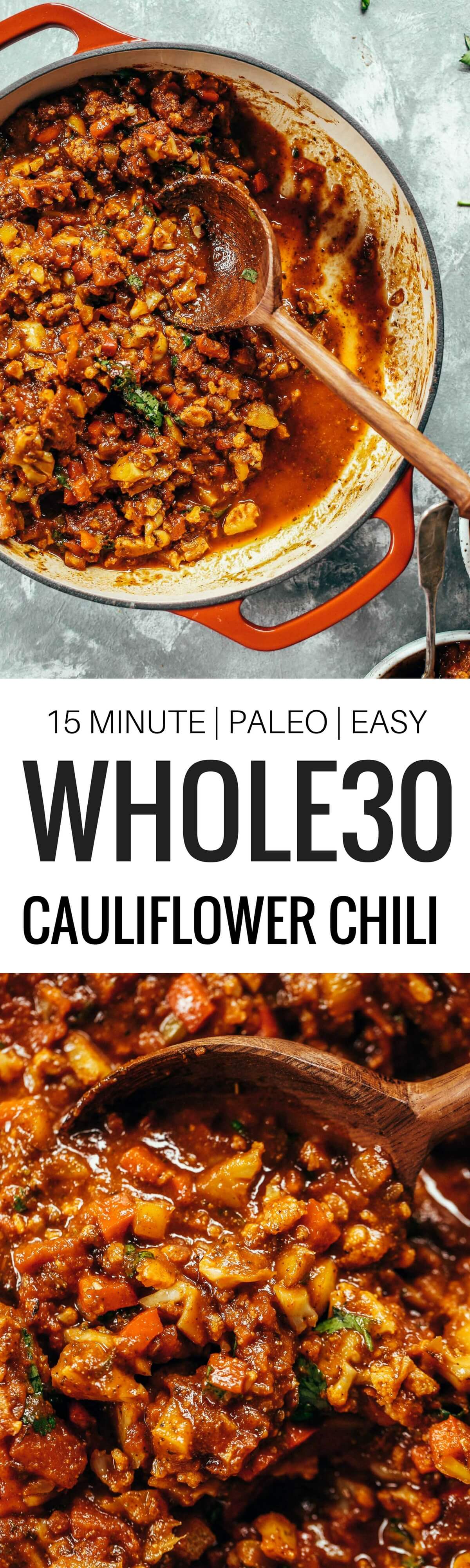 Best Easy Paleo Cauliflower Chili Paleo Gluten Free