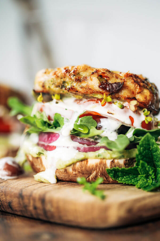 Whole30 Greek Turkey Burgers With Mint Avocado Sauce - Paleo Gluten ...