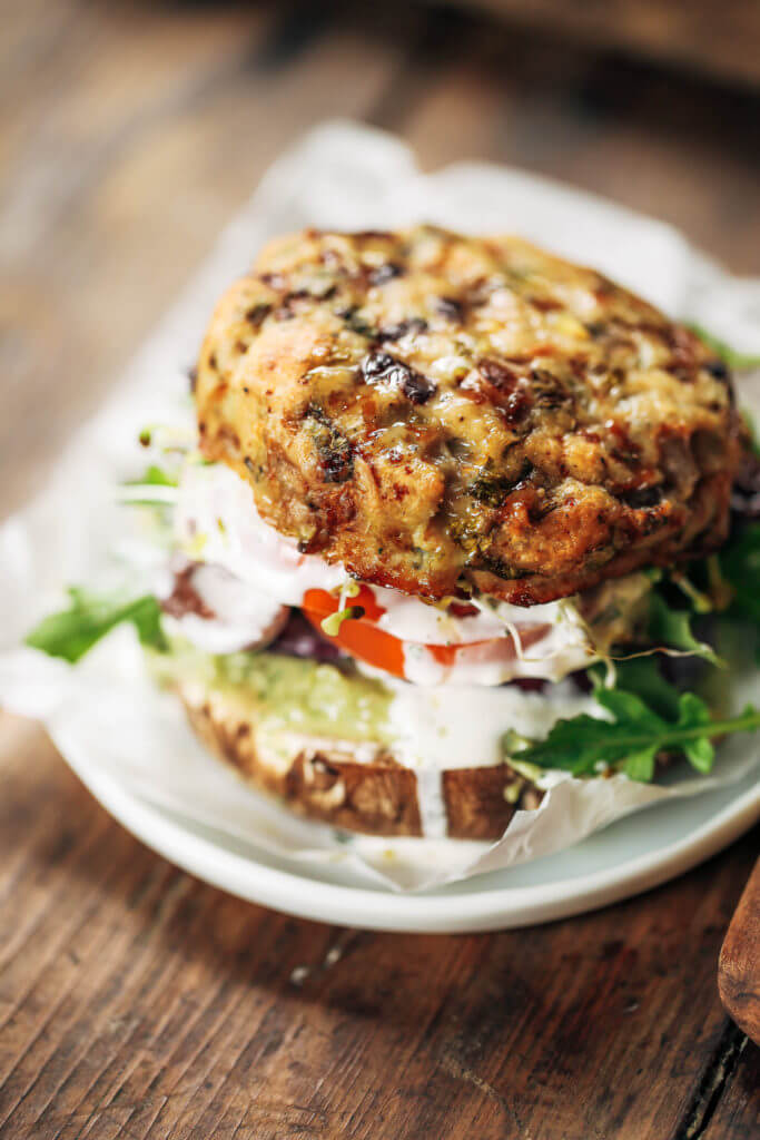 Whole30 Greek Turkey Burgers With Mint Avocado Sauce - Paleo Gluten ...