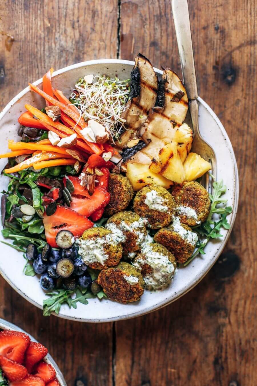 Whole30 Vegan Sweet Potato Falafel Bowl - Paleo Gluten Free