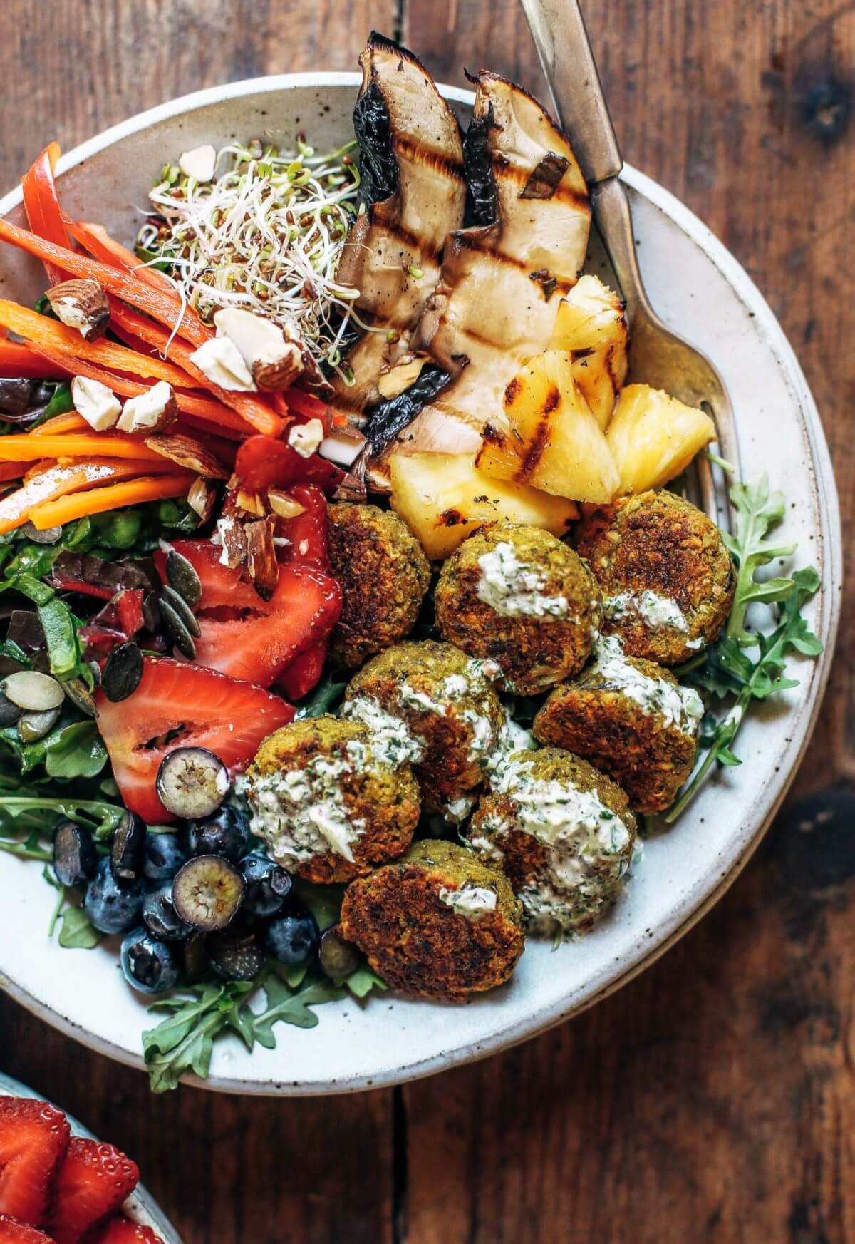 Whole30 Vegan Sweet Potato Falafel Bowl - Paleo Gluten Free