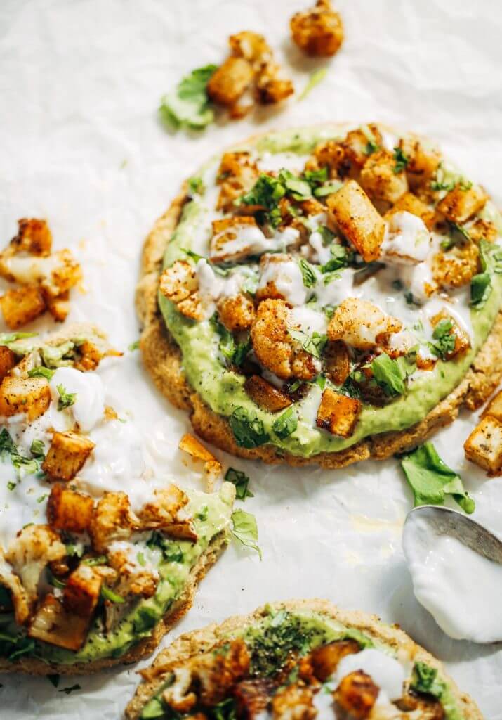 Favorite paleo/whole30 lunch idea: these pitas made with cauliflower, topped with roasted vegetables and the best avocado sauce you’ll ever have! Whole30 lunch easy. Whole30 lunch on the go. Whole30 lunch prep. Whole30 lunch ideas. Whole30 lunch work. Whole30 lunch recipes. Whole30 lunch recipes for work. Whole30 lunch meal planning. Whole30 lunch kids. Paleo pita recipe. Best paleo tortillas. Easy gluten free pita recipe. Paleo whole30 pita tortilla.