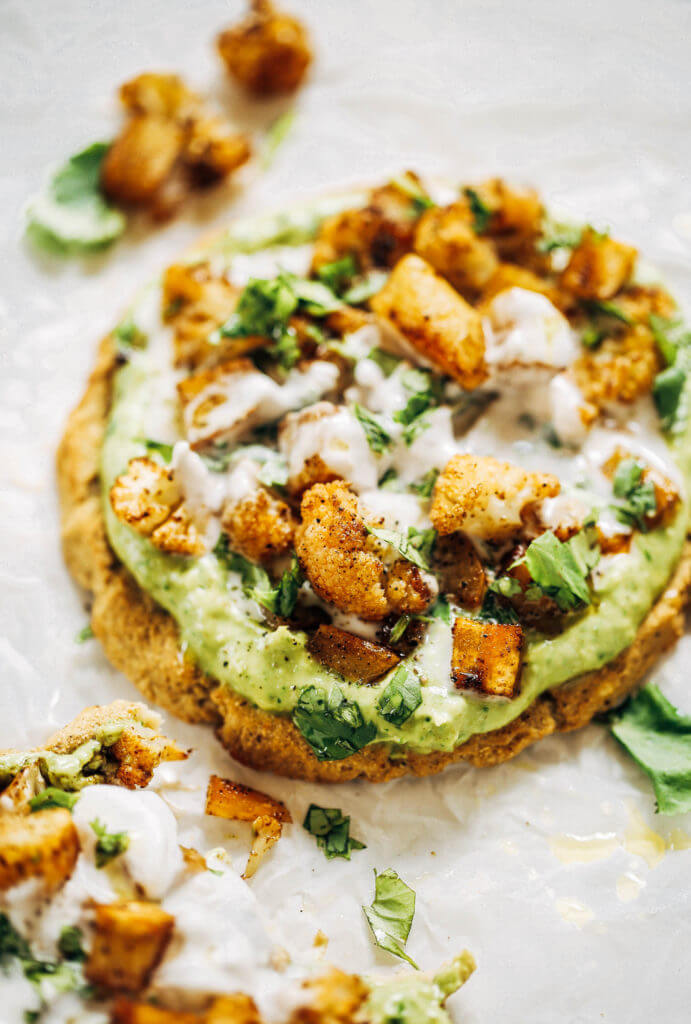 Favorite paleo/whole30 lunch idea: these pitas made with cauliflower, topped with roasted vegetables and the best avocado sauce you’ll ever have! Whole30 lunch easy. Whole30 lunch on the go. Whole30 lunch prep. Whole30 lunch ideas. Whole30 lunch work. Whole30 lunch recipes. Whole30 lunch recipes for work. Whole30 lunch meal planning. Whole30 lunch kids. Paleo pita recipe. Best paleo tortillas. Easy gluten free pita recipe. Paleo whole30 pita tortilla.