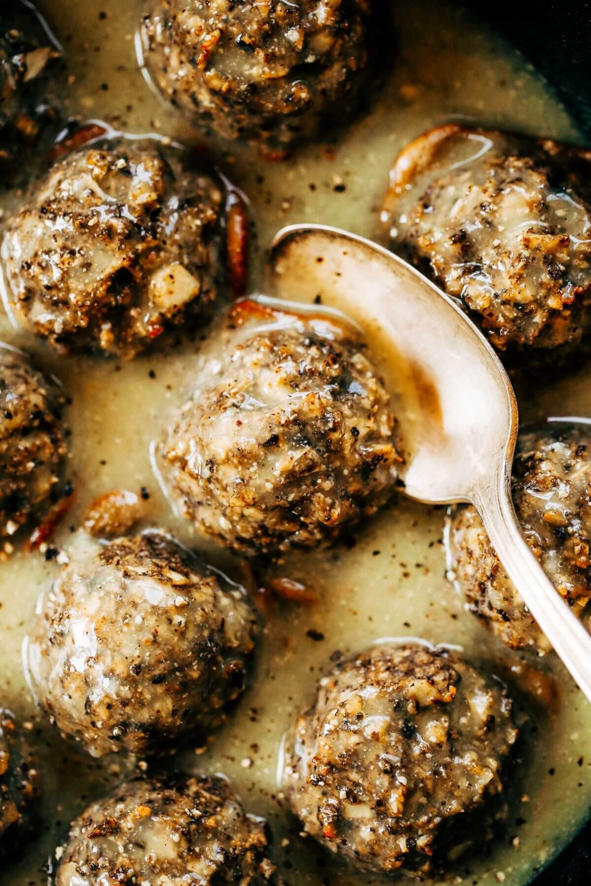 Meatless Cauliflower Swedish Meatballs Paleo Gluten Free