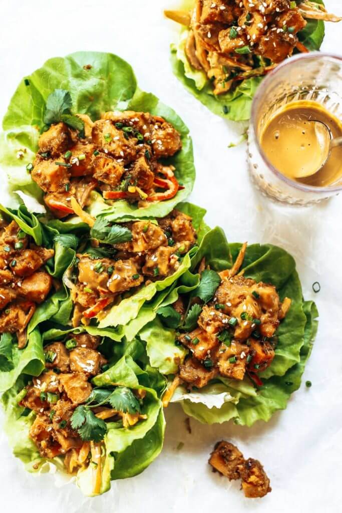 Whole30 lunch idea: these drool worthy thai lettuce wraps, stuffed with roasted sweet potato, rainbow mango slaw, and the best thai “peanut” sauce you ever had. Whole30 lunch easy. Whole30 lunch on the go. Whole30 lunch prep. Whole30 lunch ideas. Whole30 lunch work. Whole30 lunch recipes. Whole30 lunch recipes for work. Whole30 lunch meal planning. Whole30 lunch kids. Quick whole30 lunch recipes. Whole30 lunch salad.