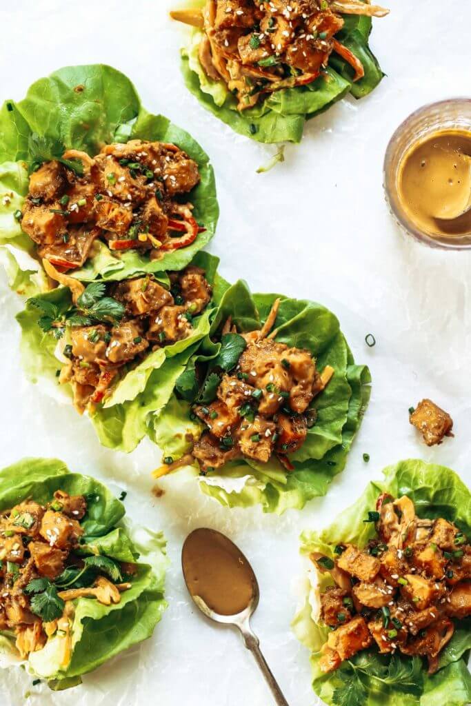 Whole30 lunch idea: these drool worthy thai lettuce wraps, stuffed with roasted sweet potato, rainbow mango slaw, and the best thai “peanut” sauce you ever had. Whole30 lunch easy. Whole30 lunch on the go. Whole30 lunch prep. Whole30 lunch ideas. Whole30 lunch work. Whole30 lunch recipes. Whole30 lunch recipes for work. Whole30 lunch meal planning. Whole30 lunch kids. Quick whole30 lunch recipes. Whole30 lunch salad.