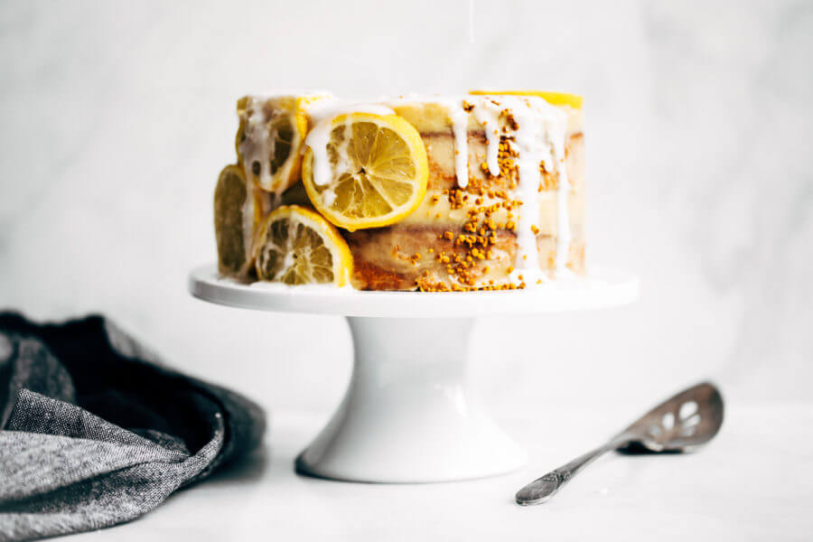 Healthy Paleo Lemon Layer Cake