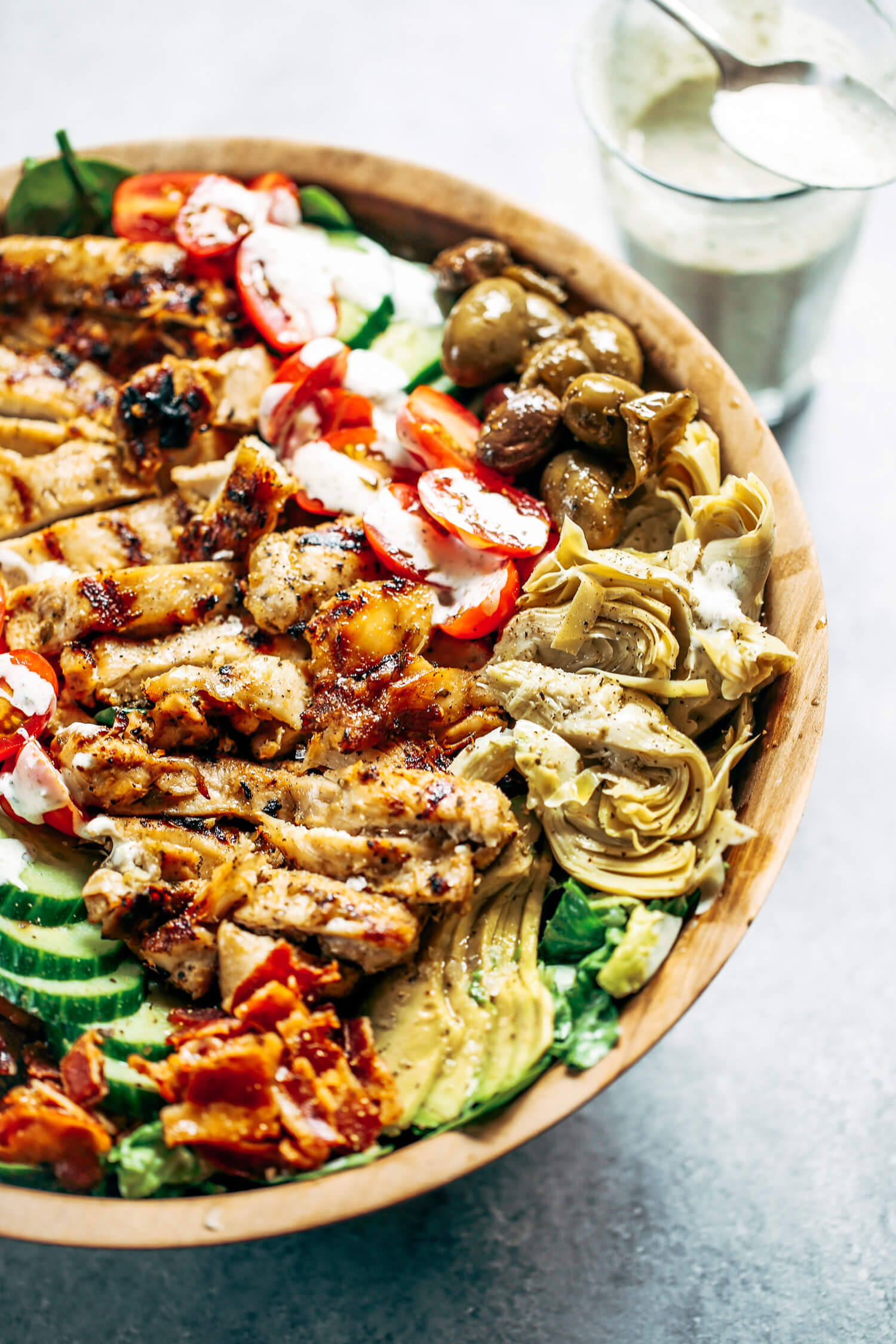 Paleo Grilled Chicken Caesar Cobb Salad - Paleo Gluten Free