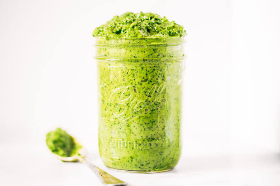 5 Minute Kale Avocado Pesto