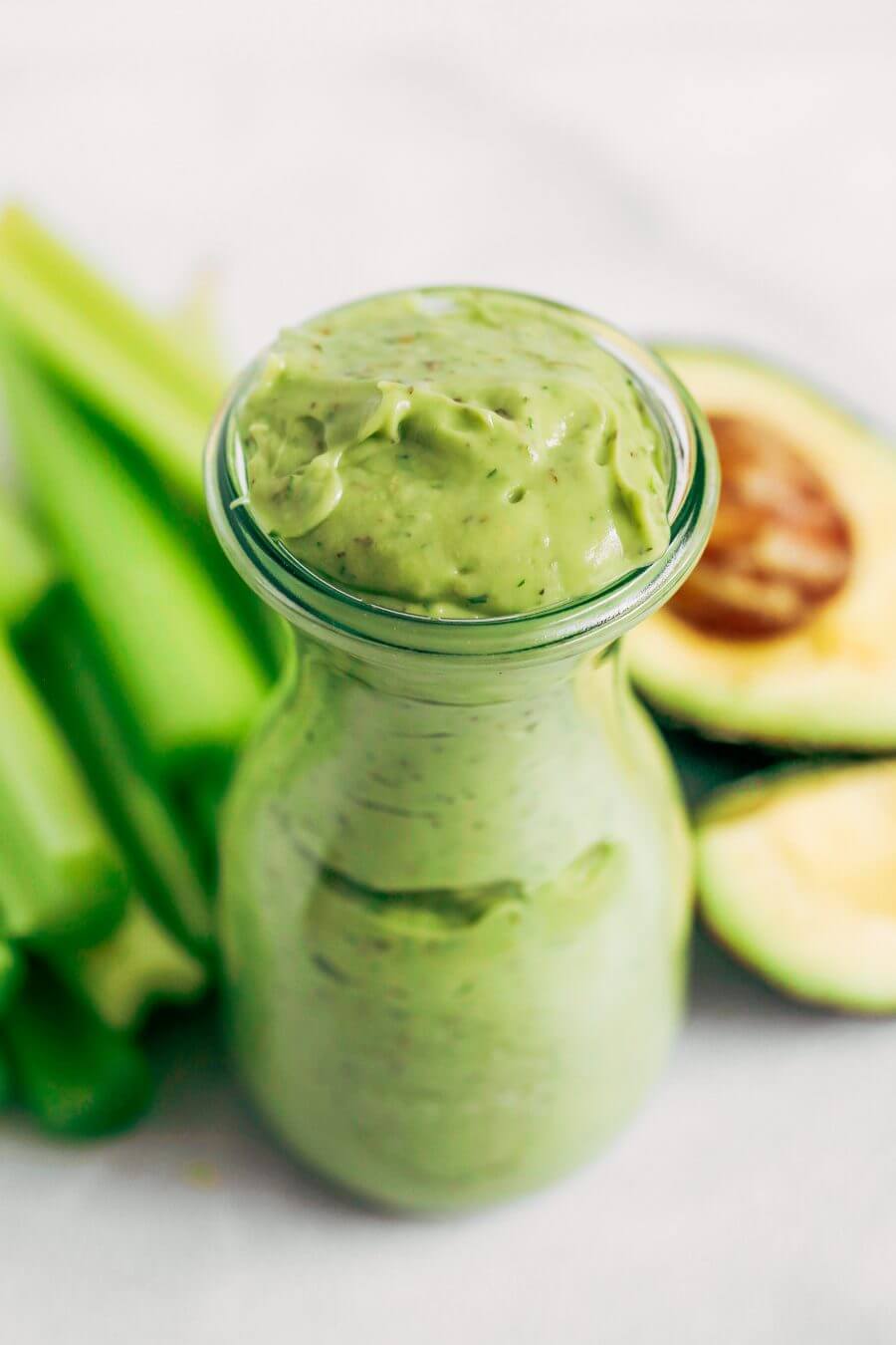 5 Minute Avocado Ranch Dressing - Paleo Gluten Free