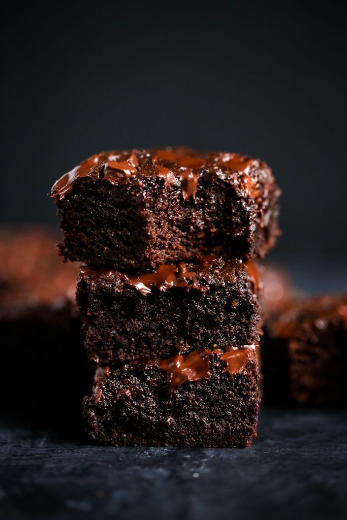 Easy homemade brownies with a fudgey middle and crispy delicious corners. These gluten free brownies are family favorites- filled with rich chocolate flavor and made with healthy ingredients! Best flourless brownies made with sweet potato instead of flour! #baking #brownies #dessert #glutenfree