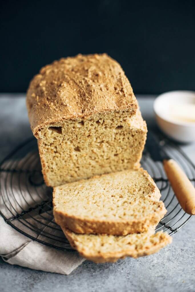 Perfect gluten-free keto sandwich bread. Easy paleo bread recipe without yeast! This almond flour sandwich bread tastes amazing, holds together, and is easy to make! Nothing like homemade bread.
