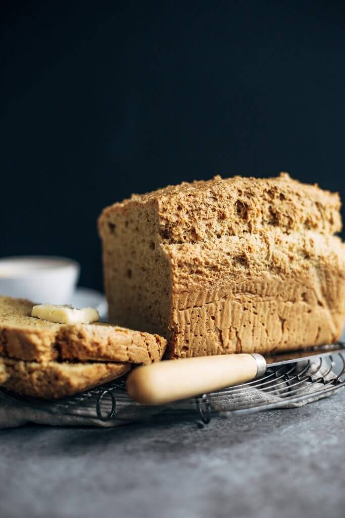 Perfect gluten-free keto sandwich bread. Easy paleo bread recipe without yeast! This almond flour sandwich bread tastes amazing, holds together, and is easy to make! Nothing like homemade bread.