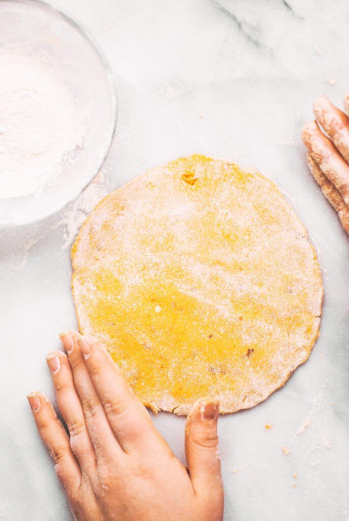 Two ingredient sweet potato paleo tortillas. An easy gluten free and paleo tortilla recipe. These tortillas are pliable, delicious, and easy to make!