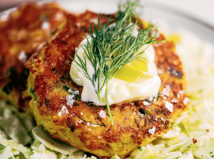 Salmon Burgers With Slaw