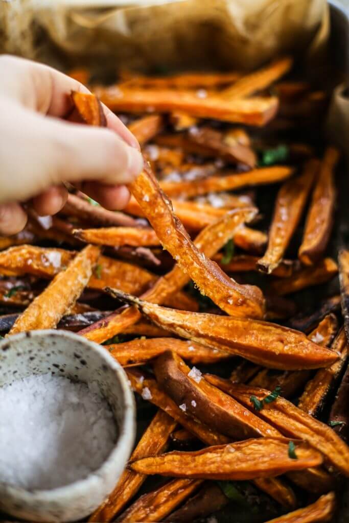 Crispy Baked Sweet Potato Fries (Paleo, Whole30) • One Lovely Life