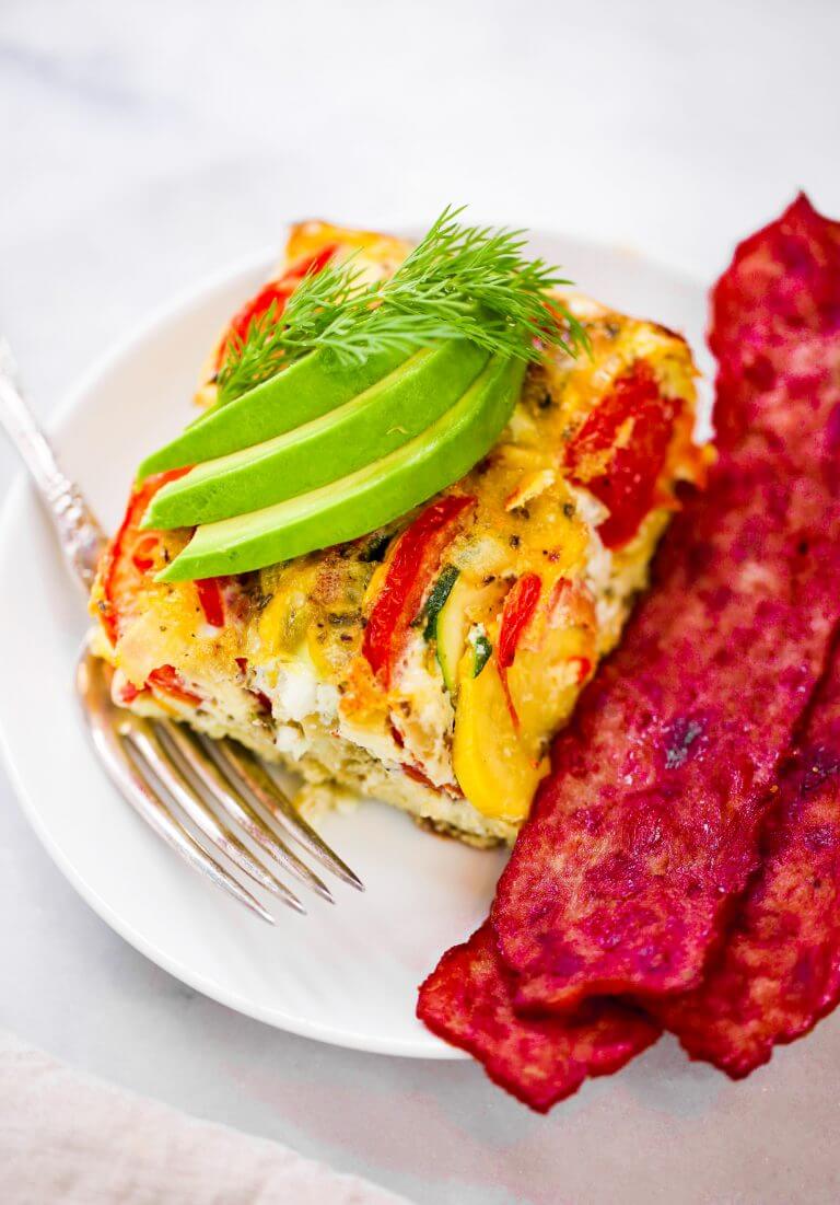 Tomato Zucchini Egg Breakfast Bake Paleo Gluten Free