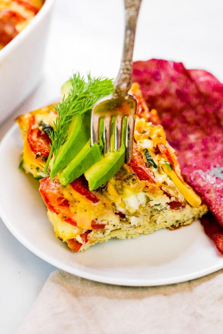 Tomato Zucchini Egg Breakfast Bake Paleo Gluten Free