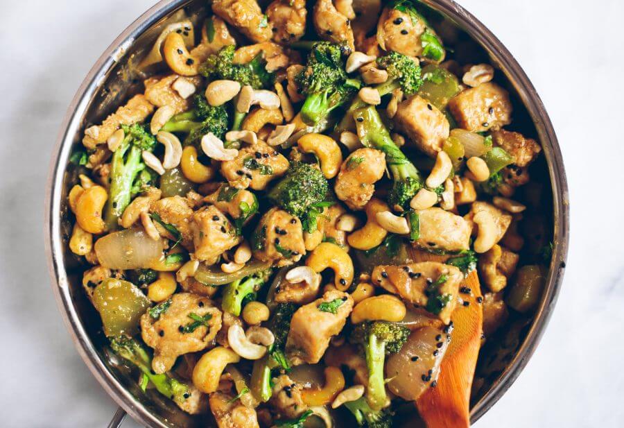 Spicy Ginger Cashew Chicken