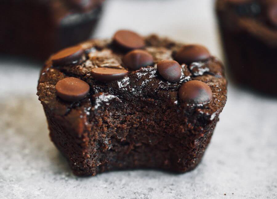 Chocolate Avocado Muffins