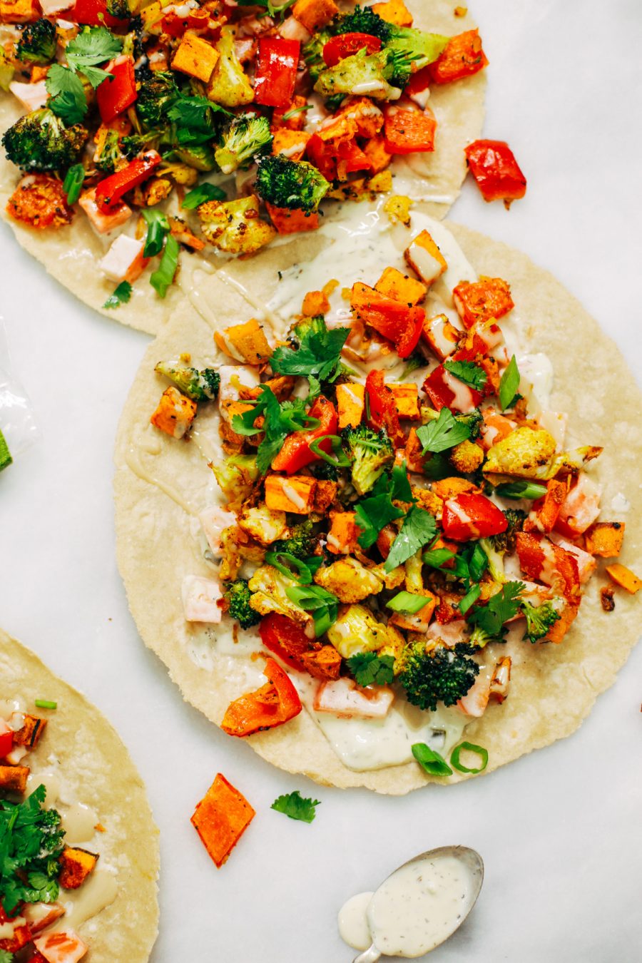 Curry Roasted Vegetable Wraps - Paleo Gluten Free