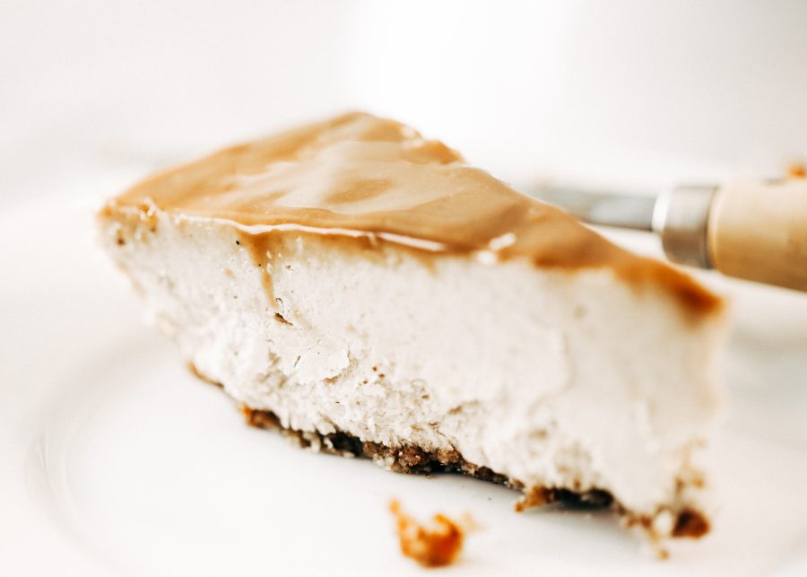 Paleo Chai Caramel Cheesecake